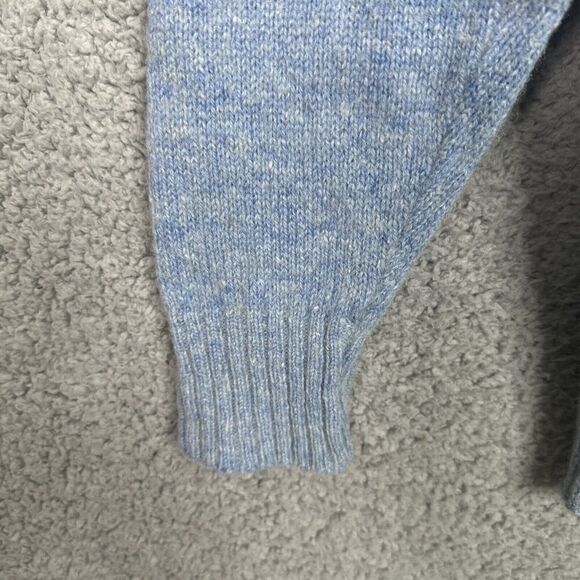 Vintage Campus Wool Blend Cardigan Sweater Men’s XL Tall Blue USA Made - Picture 4 of 9